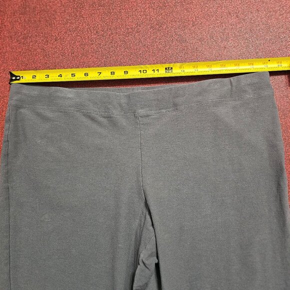 Eileen Fisher Grey Pull On Pants 1X Stretch Straight Ankle Office Minimalist - Picture 5 of 7
